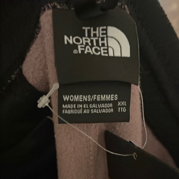 The North Face lavender and Black Fleece Bottoms - Picture 2 of 4
